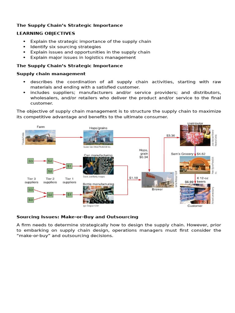 Strategic Supply Chain Management Insights | PDF | Supply Chain | Logistics