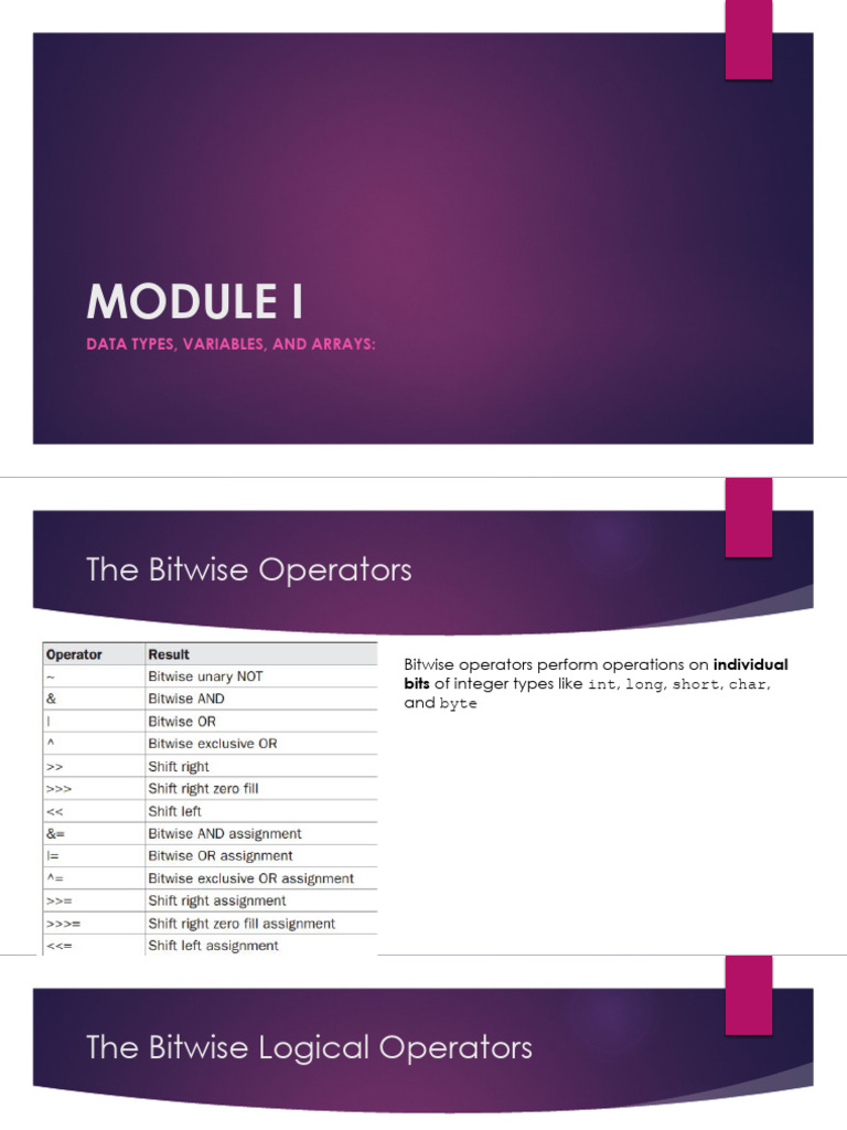 Understanding Bitwise Operators in Java | PDF | Boolean Data Type ...