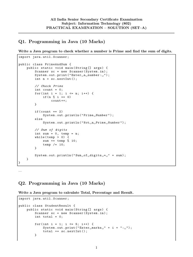 Class12 IT Answer Sheet (3) | PDF | Computer Data | Programming Paradigms