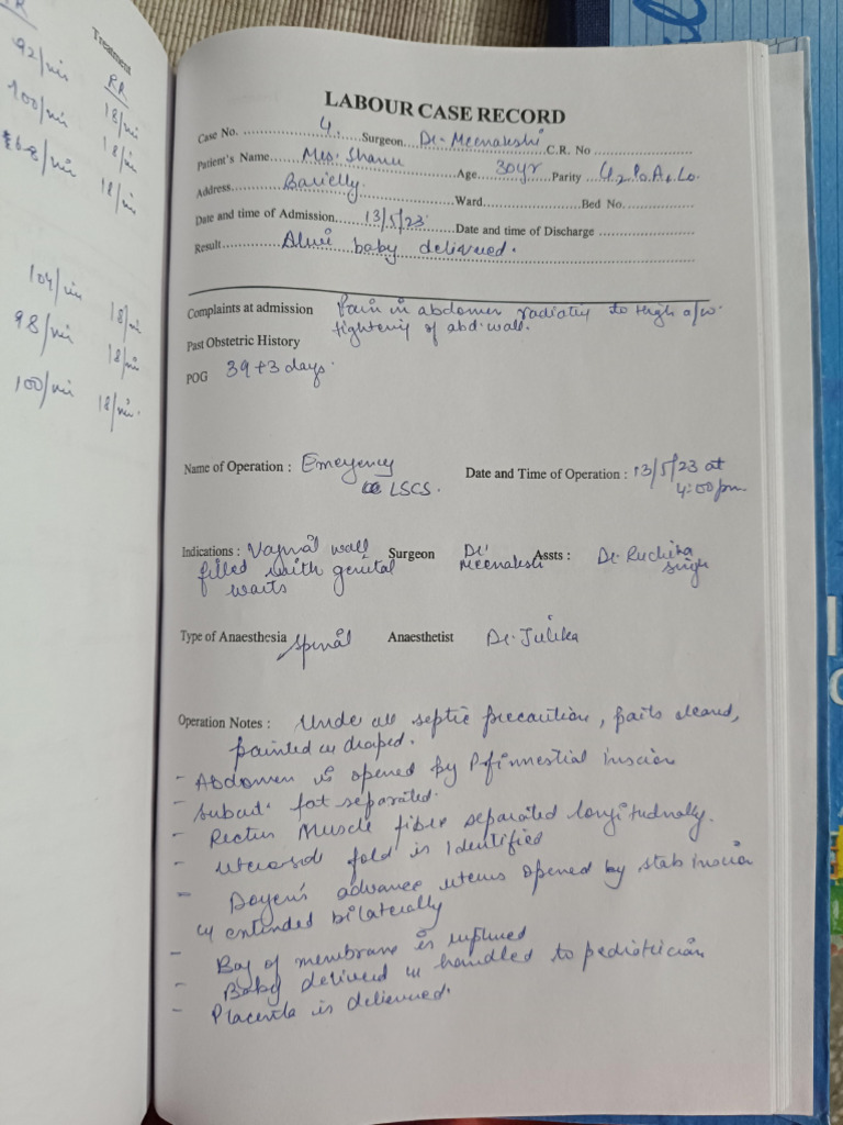 Comprehensive Labour and Antenatal Records | PDF