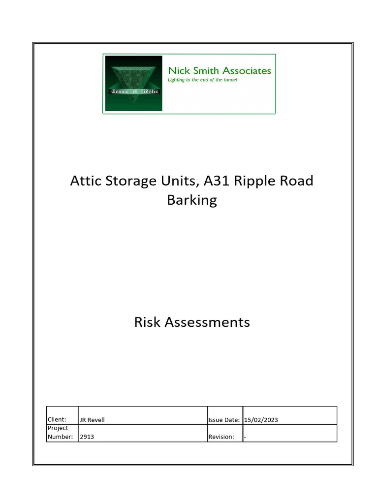 2913 Risk Assessments | PDF | Risk | Occupational Safety And Health