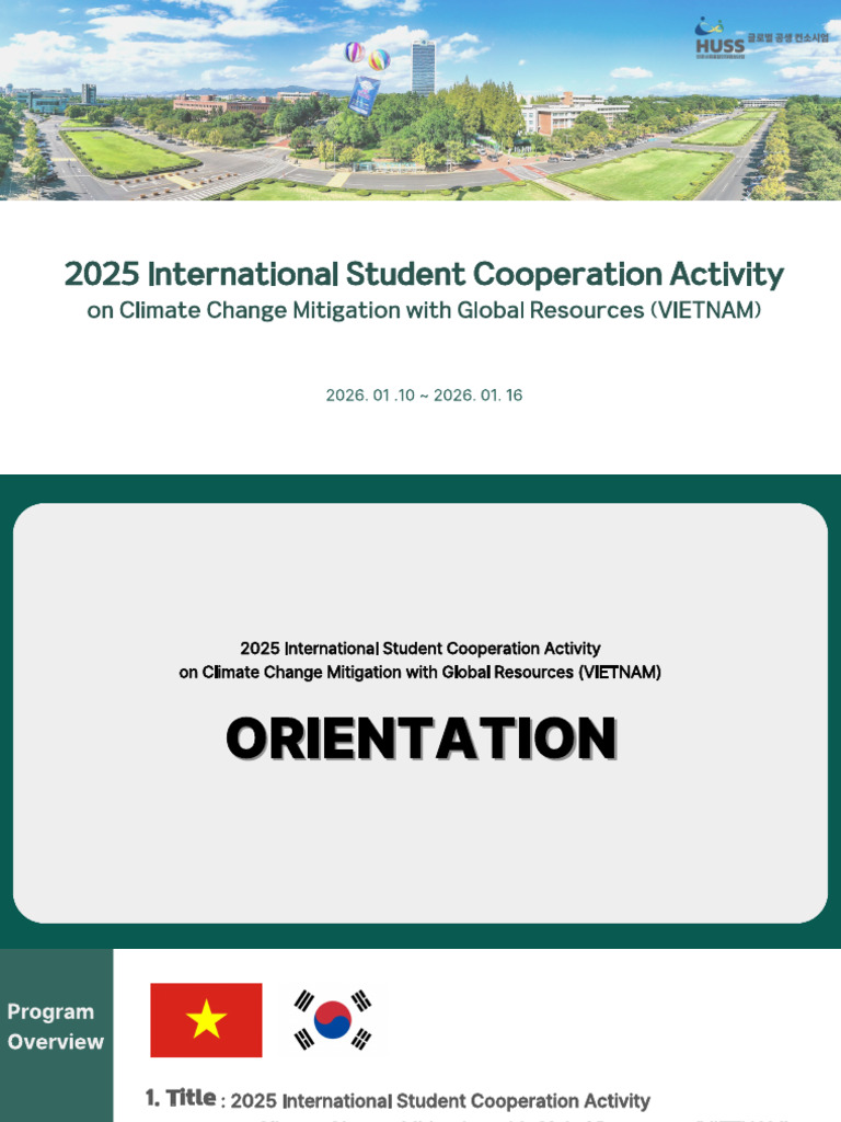 HUSS VN Event Program Orientation-2026.01.11 | PDF