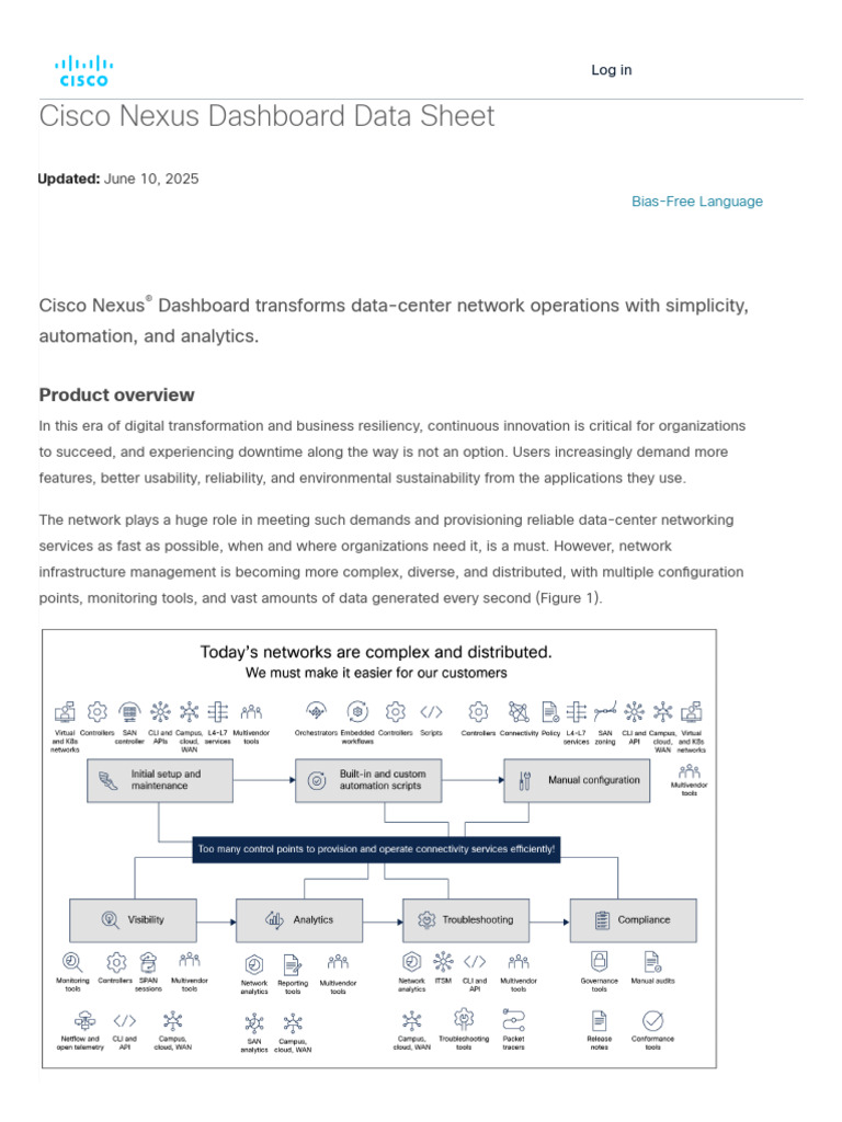 Cisco Nexus Dashboard Overview and Benefits | PDF | Computer Network ...