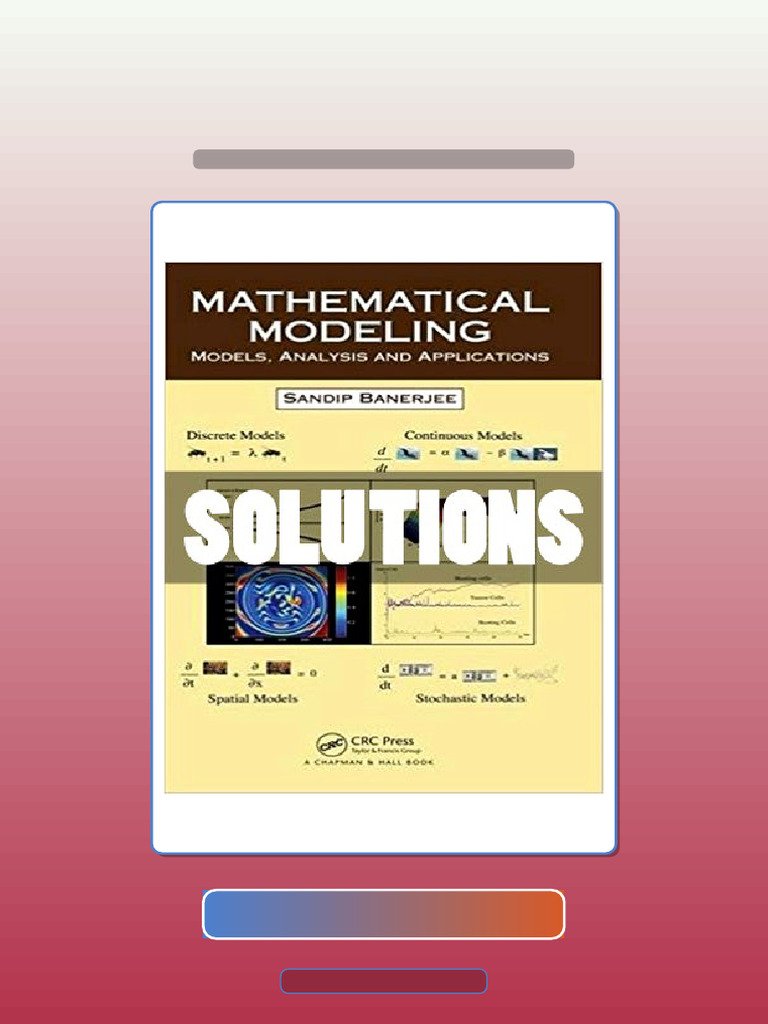 Test Bank for Mathematical Modeling Models Analysis and Applications 1 ...