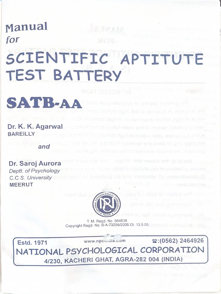 SABT Manual | PDF