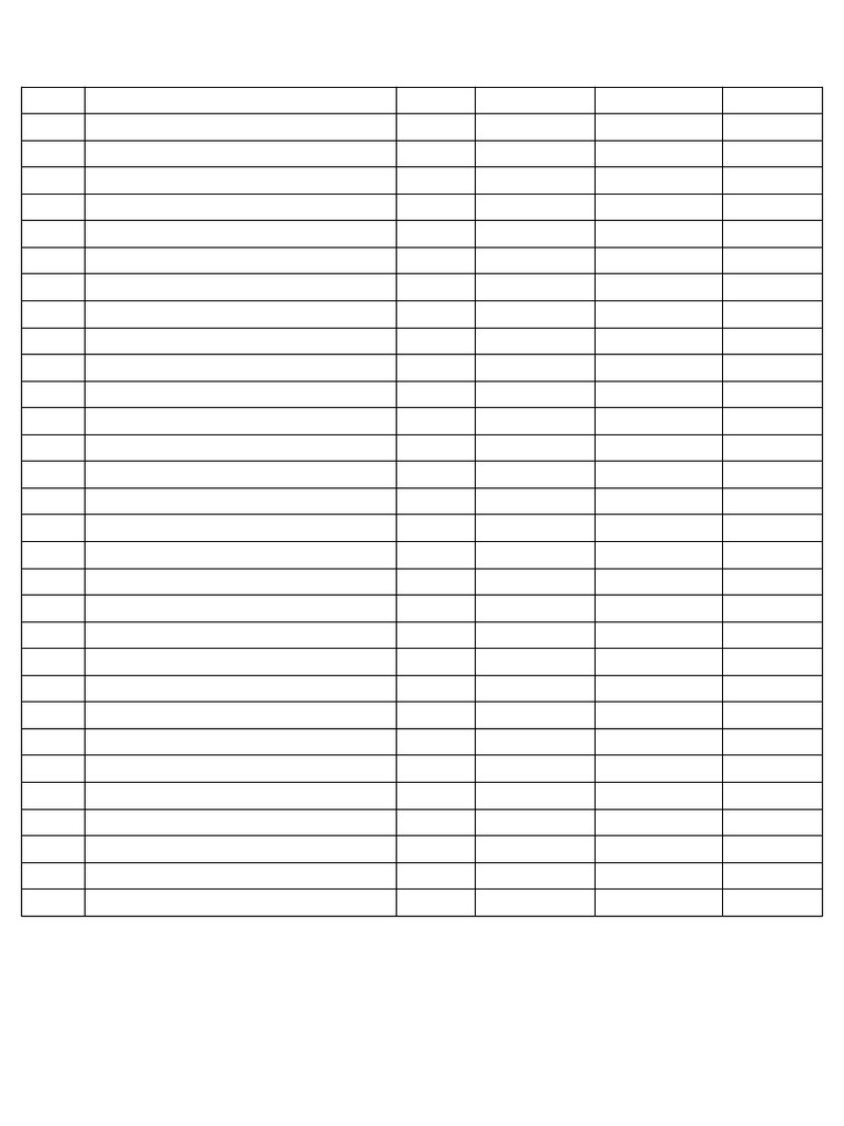 Index Table Neat | PDF
