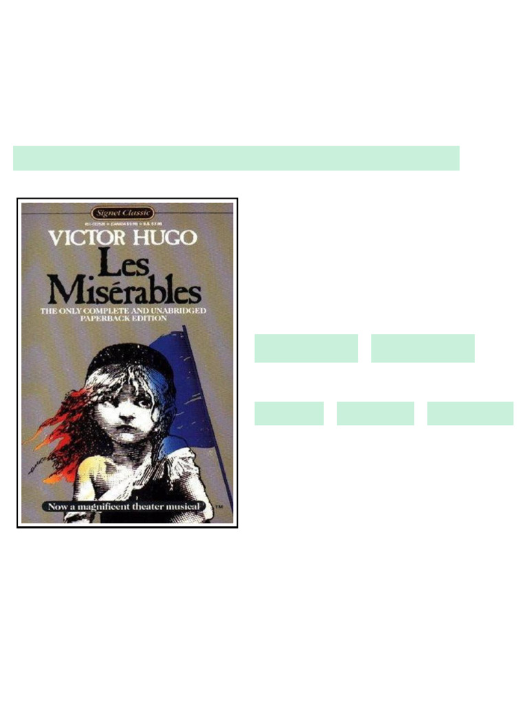 Les Misrables Victor Hugo Hugo Victor - ebook and textbook resources | PDF