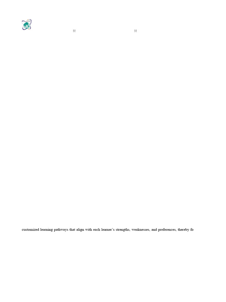 AI-Driven Personalized Learning Framework | PDF | Learning | Machine ...