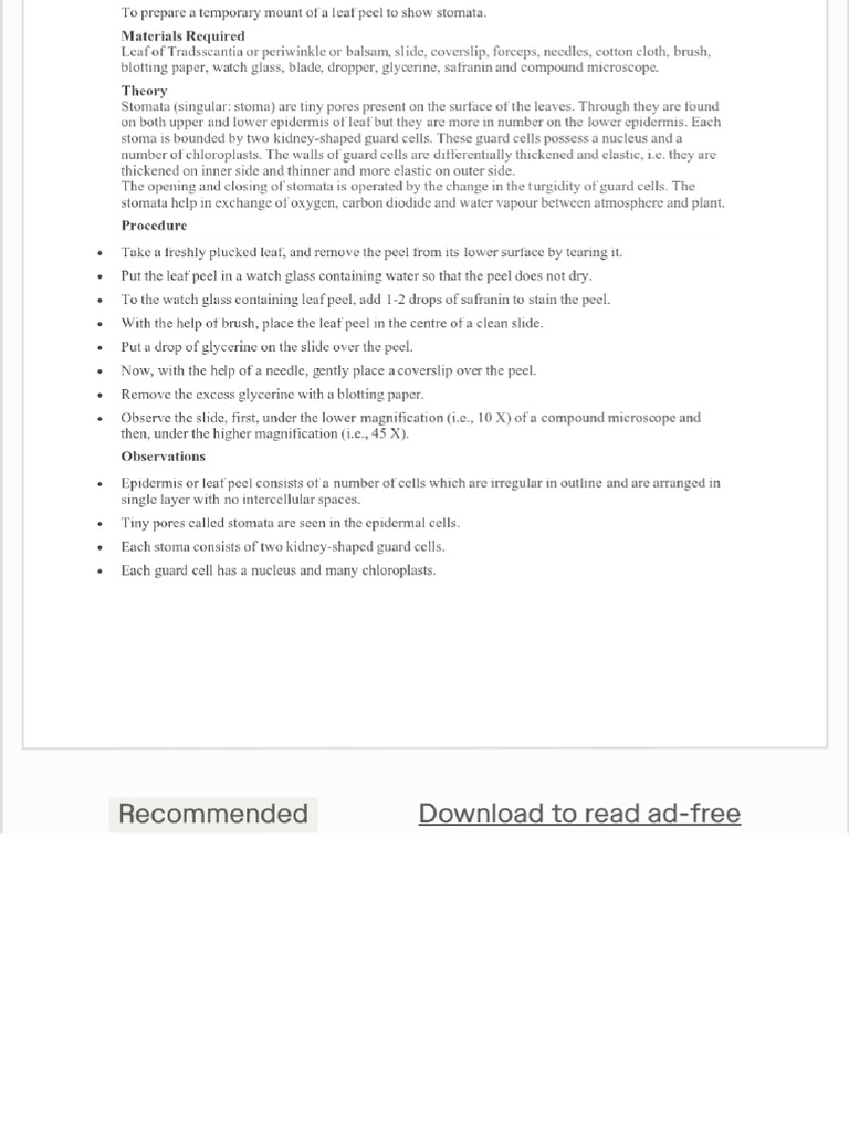 Bio Practical | PDF