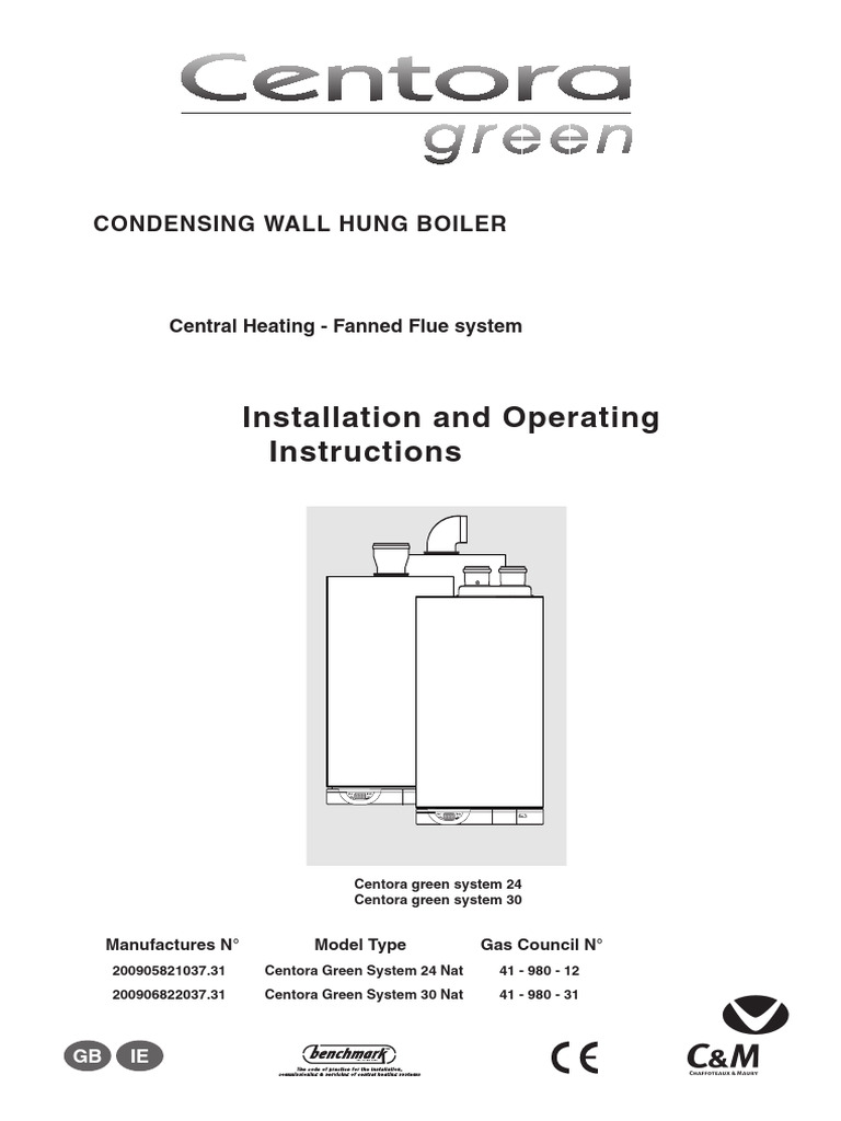 Centora Green System Installation Operating | PDF | Water Heating | Boiler