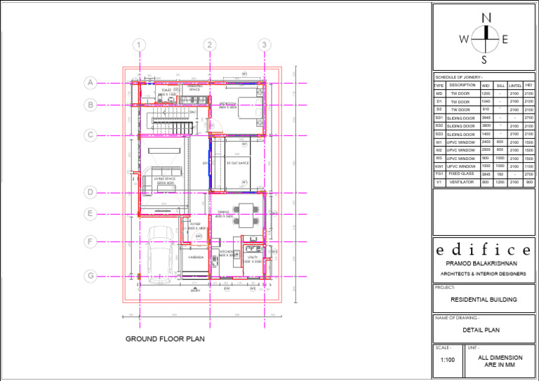Ground Floor Residential Plan Details | PDF | Architectural Design ...
