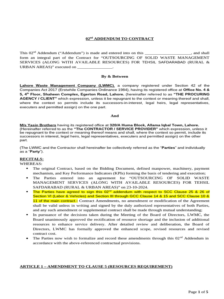 Final Safdarabad 02nd Addendum 27-11-25. | PDF