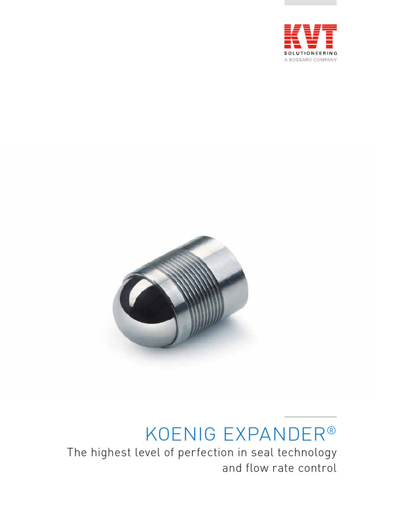 KOENIG EXPANDER®: Advanced Sealing Solutions | PDF | Valve | Nut (Hardware)