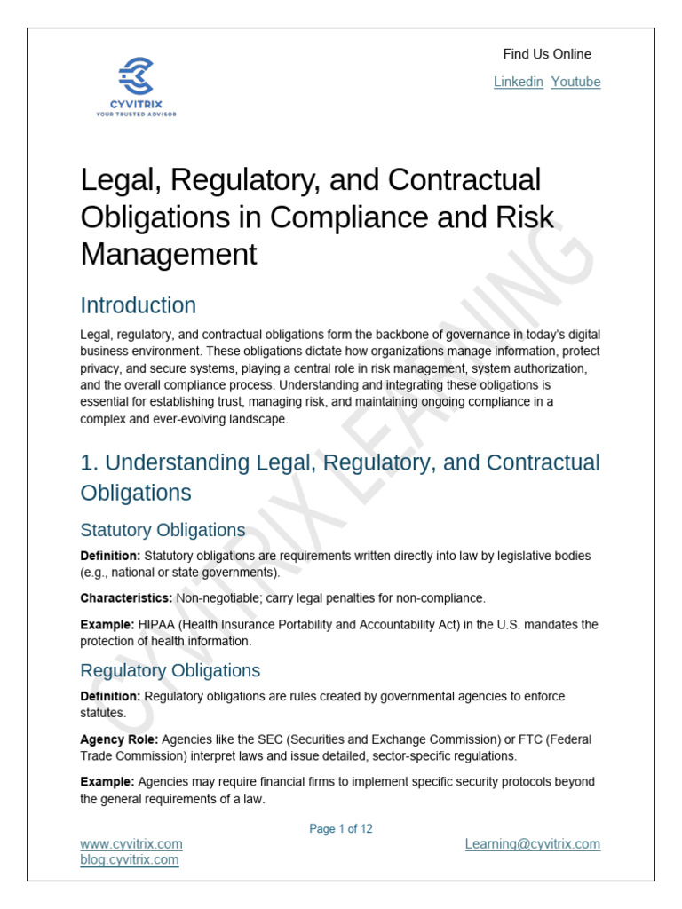 Compliance and Risk Management Essentials | PDF | Regulatory Compliance ...