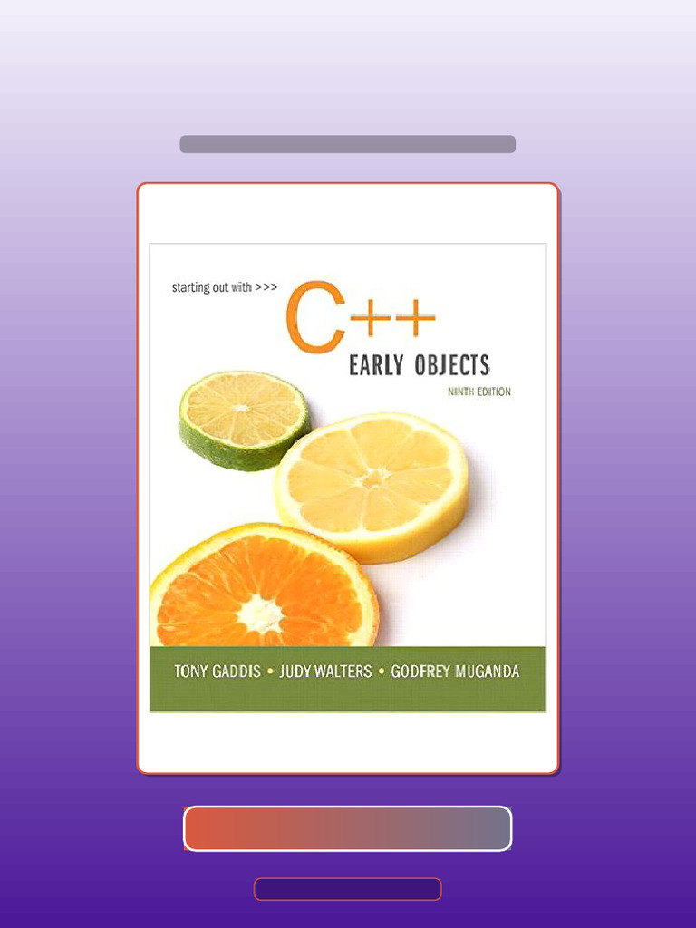 Test Bank for Starting Out With C Early Objects 9th Edition Tony Gaddis ...