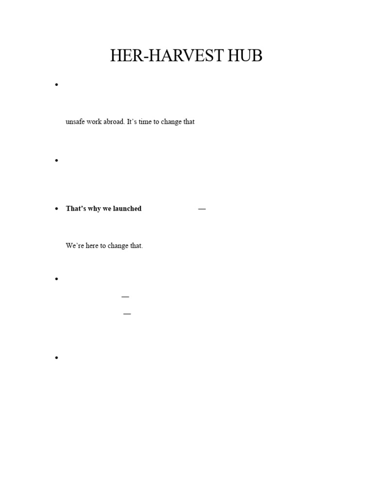 Her Harvest Script | PDF