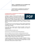 A Atuação Do Músico, A Legitimidade Do Seu Controle Pelo Estado e A Validade Da Relação Na CF