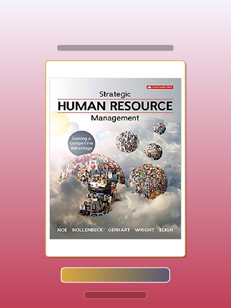 Test Bank for Strategic Human Resource Management Gaining a Competitive ...