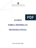 Acordo Reforma Seguranca Social Out2006