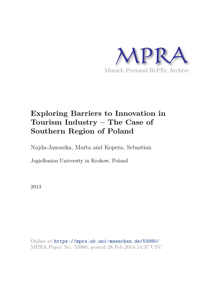 MPRA Paper 53980 | PDF | Trade Secret | Innovation