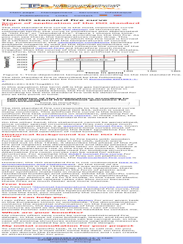 ISO Standard Fire Curve Explained | PDF | Temperature | Gases