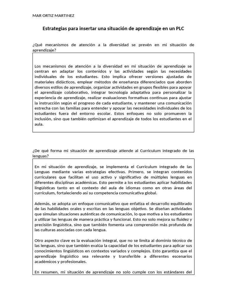 Estrategias para Aprendizaje Inclusivo y Lingüístico | PDF | Plan de ...