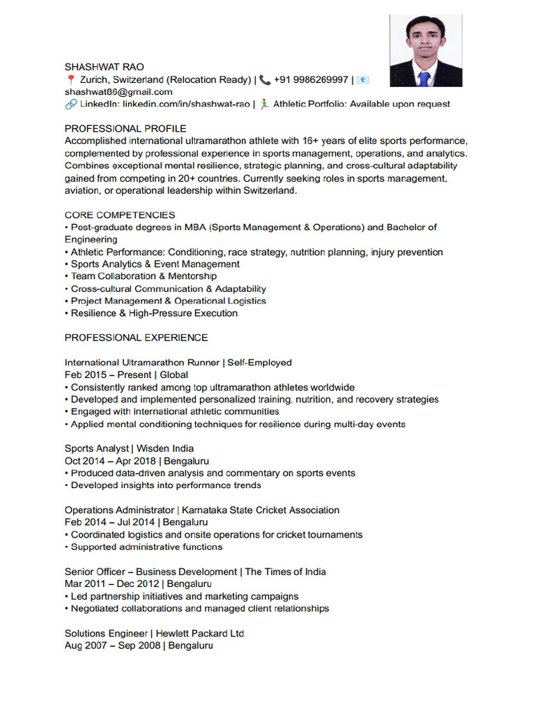 CV Rao | PDF