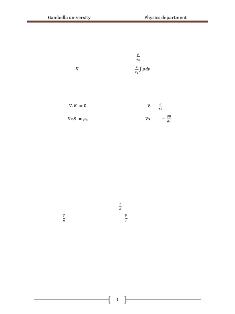 Electrodynamics I Exam Questions | PDF | Series And Parallel Circuits ...