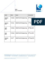 Bangladesh Exam Centre: EASA Part 66 Examination Timetable