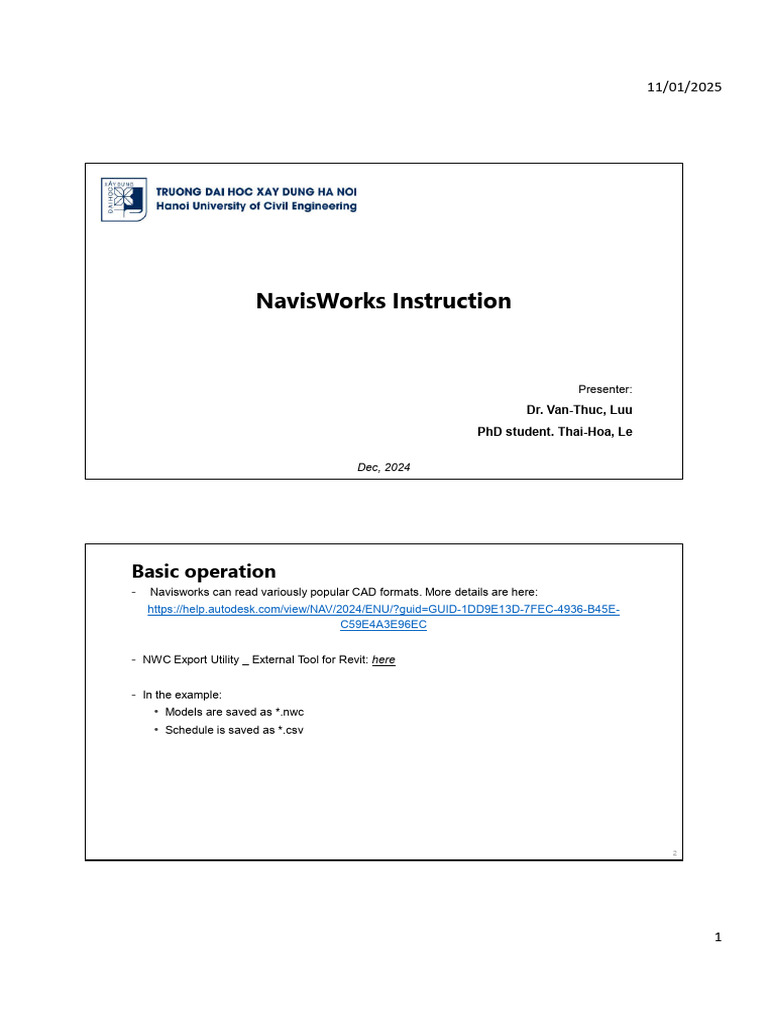Navisworks Basic Operations Guide | PDF | Computing | Software