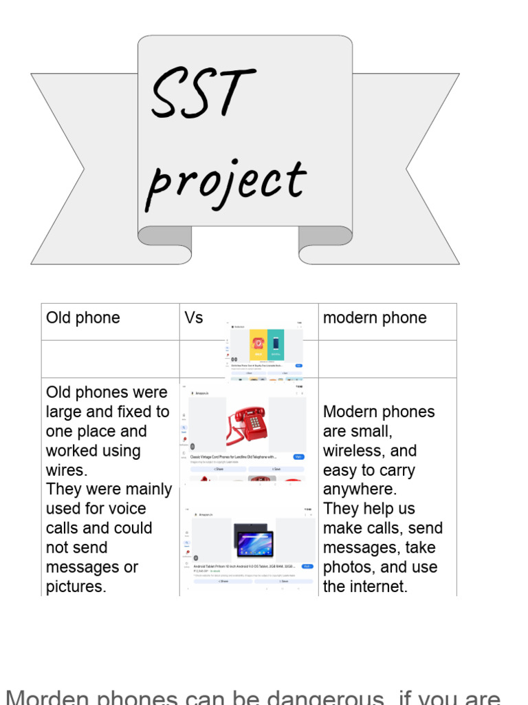 Old vs Modern Phones: Key Differences | PDF