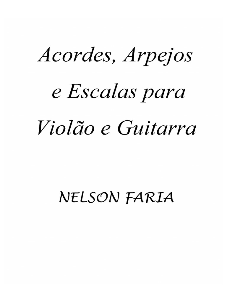 Acordes Arpejos e Escalas | PDF