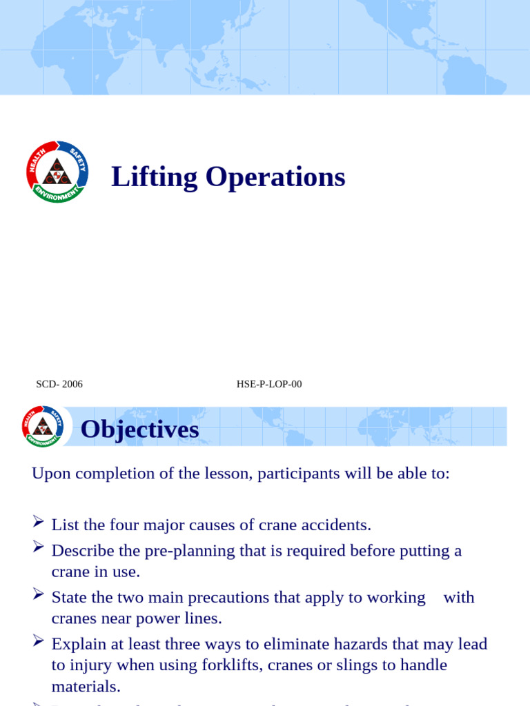 liftingoperation-221106072744-3134e5c8 | PDF | Crane (Machine) | Rope