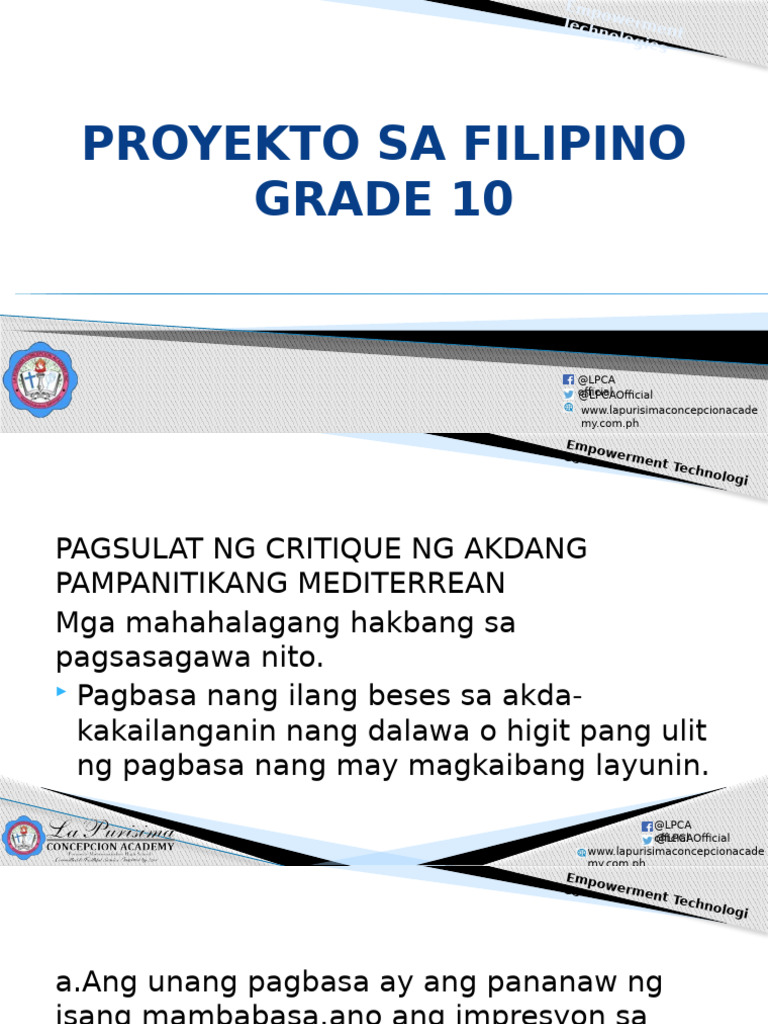 Project in g10 | PDF