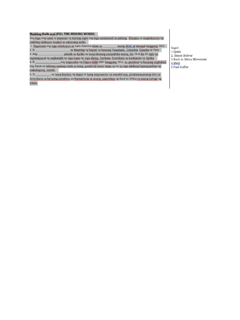 Short Quizz | PDF