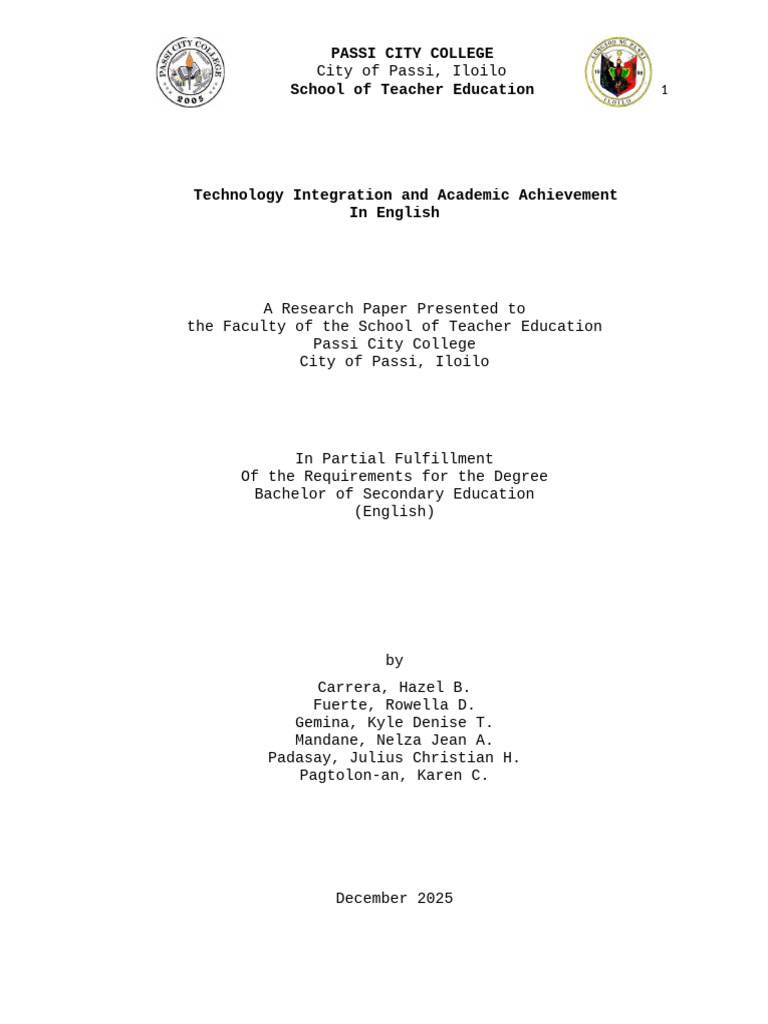 Technology Integration in English Learning | PDF | Constructivism ...