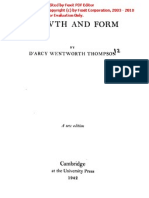 4522.on Growth and Form. The Complete Revised Edition by D'Arcy Wentworth Thompson