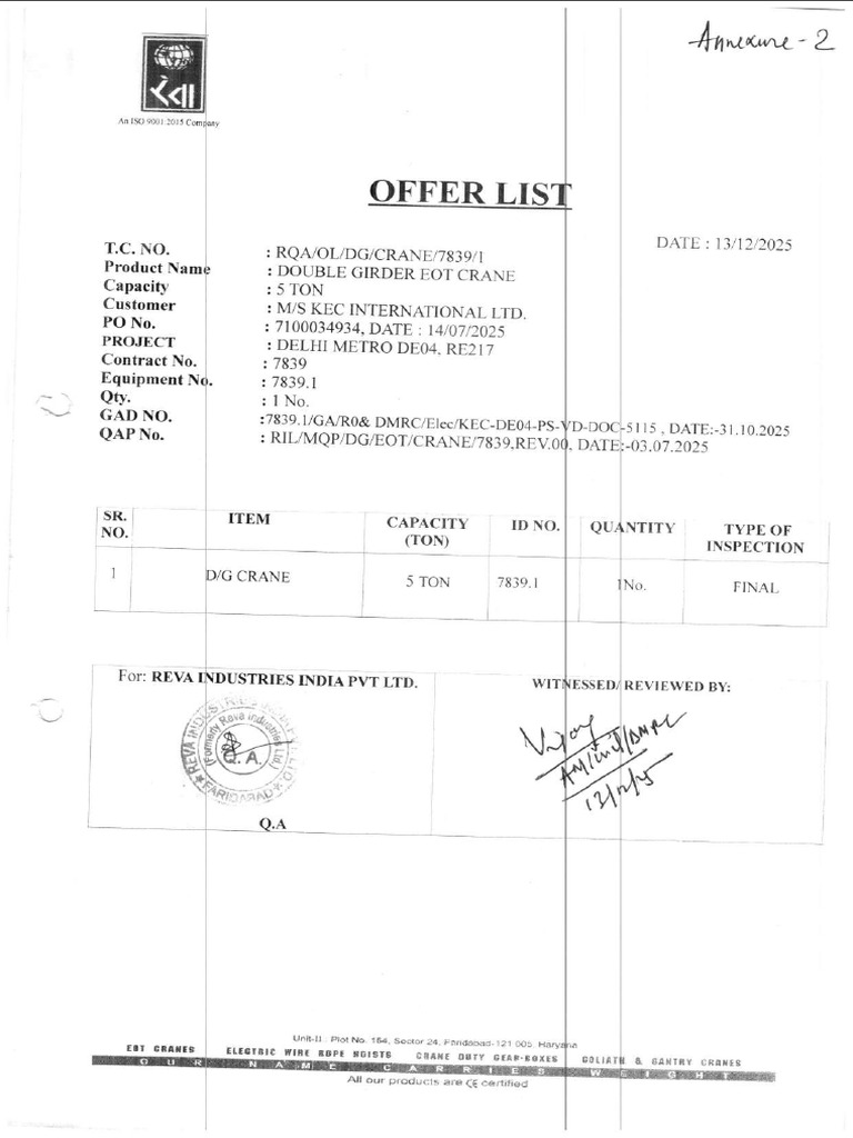 Final Inspection Document-7839.1 - Compressed | PDF