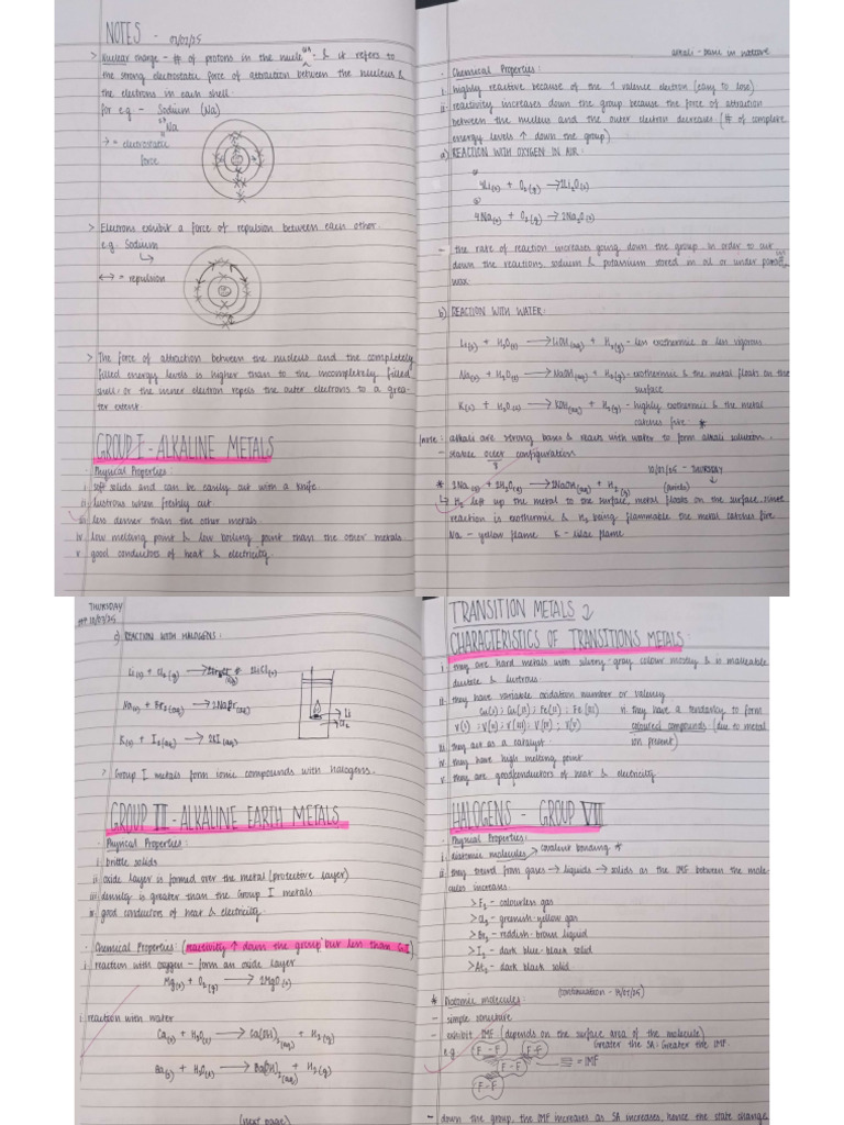 Chem Notes | PDF