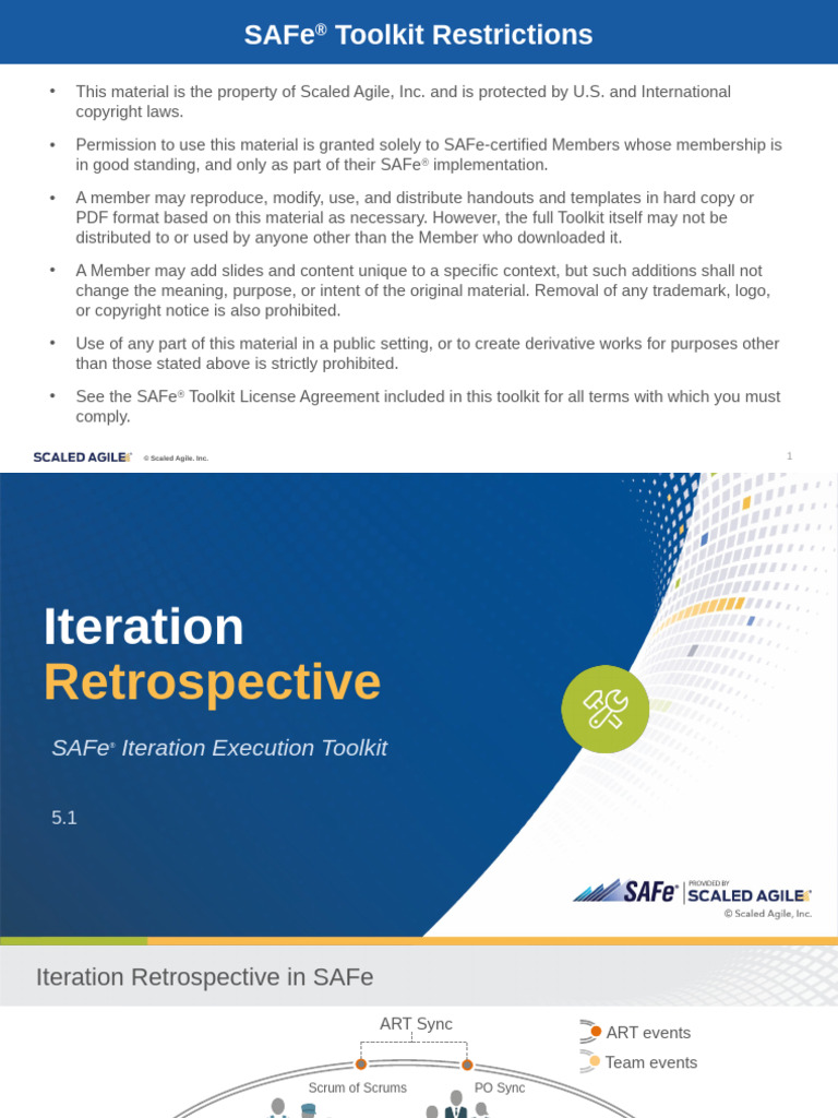 SAFe Iteration Retrospective Guidelines | PDF | Agile Software ...