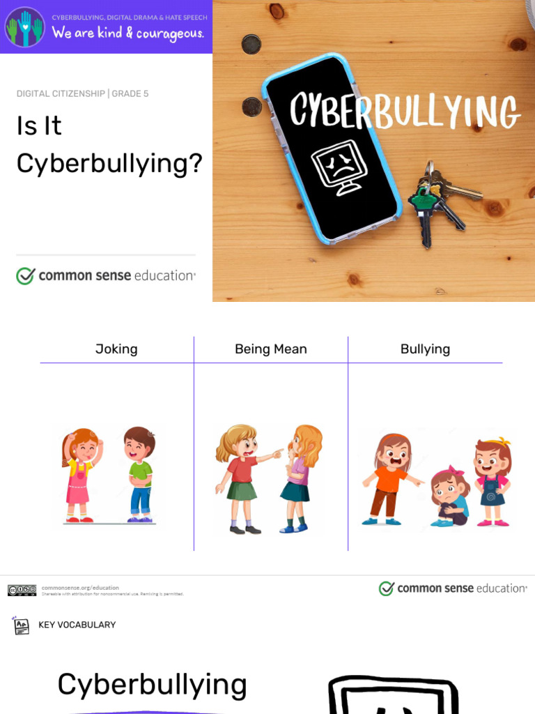 Understanding Cyberbullying for Kids | PDF