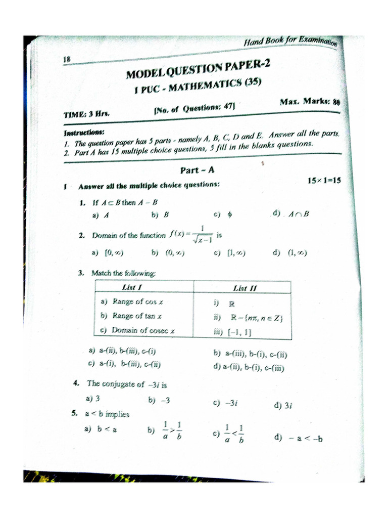 Model Paper 2 | PDF