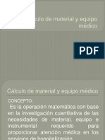 Calculo de Material y Ropa