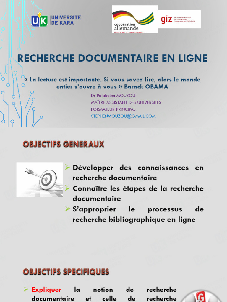 Guide de Recherche Documentaire en Ligne | PDF | Recherche d ...