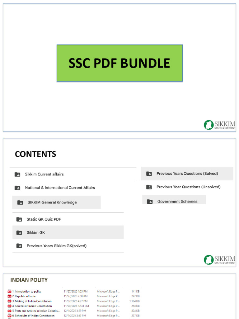 SSC PDF Bundle | PDF