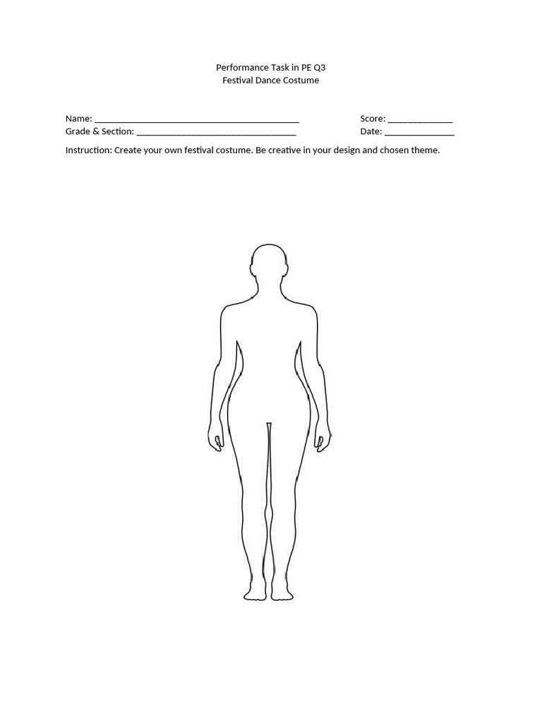 Festival Dance Costume Design Task | PDF