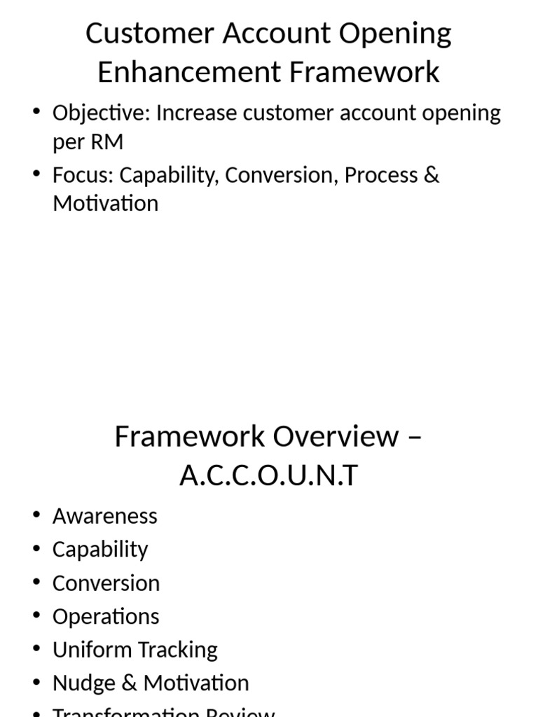 Customer Account Opening Strategy Guide | PDF