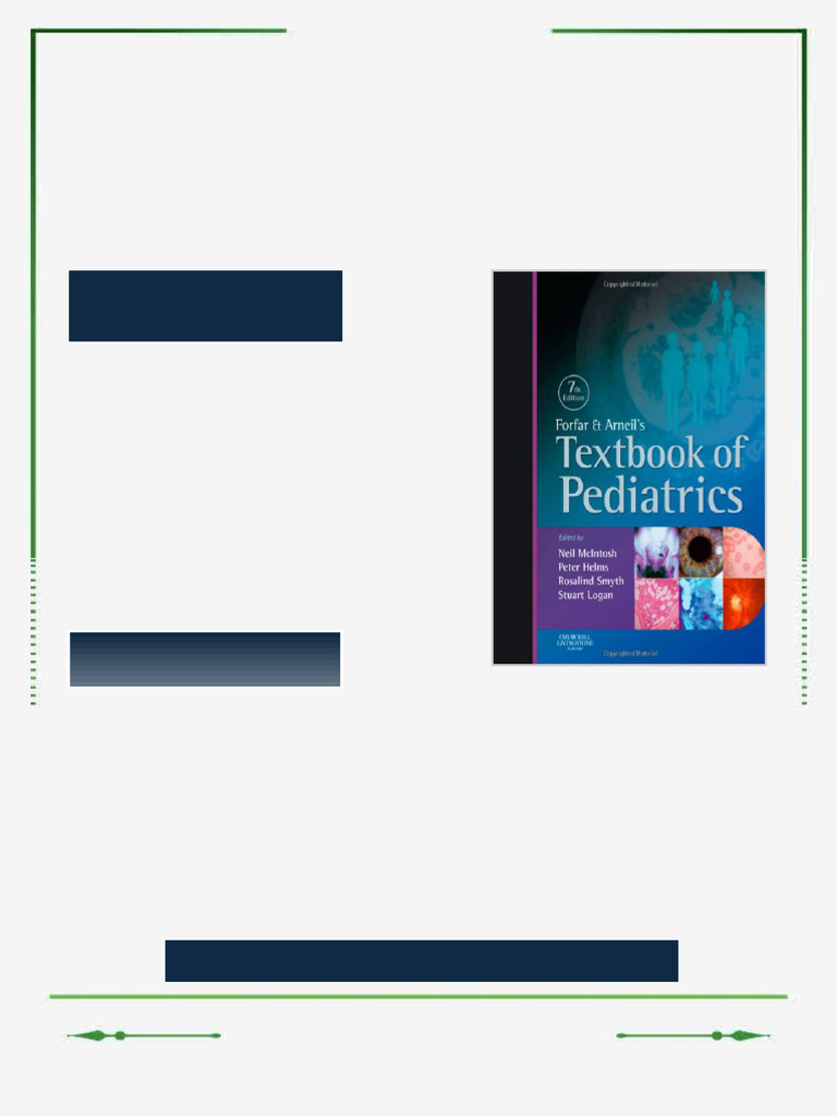 Forfar and Arneil s Textbook of Pediatrics 7th Edition Neil Mcintosh ...