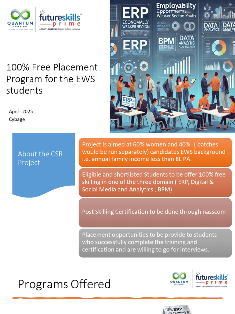Free Skilling Program for EWS Students | PDF