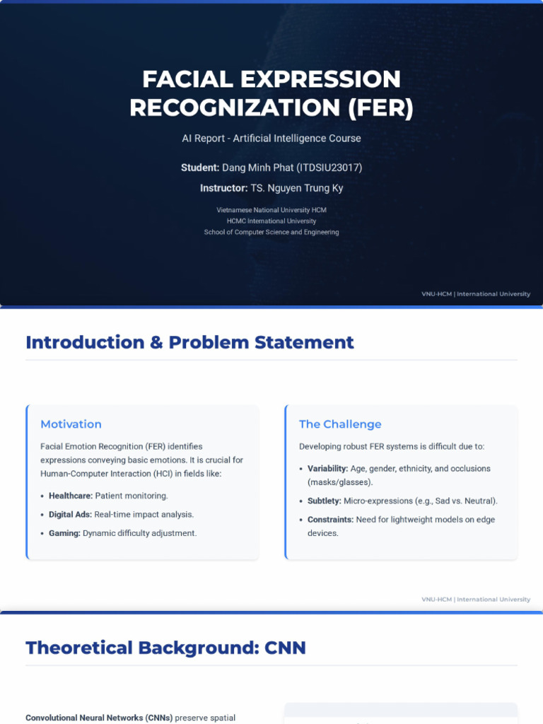 Facial Expression Recognition Report | PDF